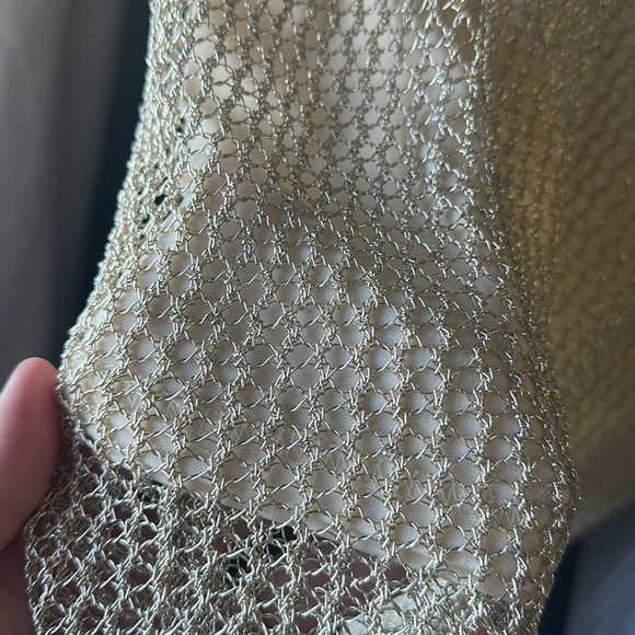 Rachel Roy Lovely gold chain mail look skirt size M NWTs - Picture 4 of 6